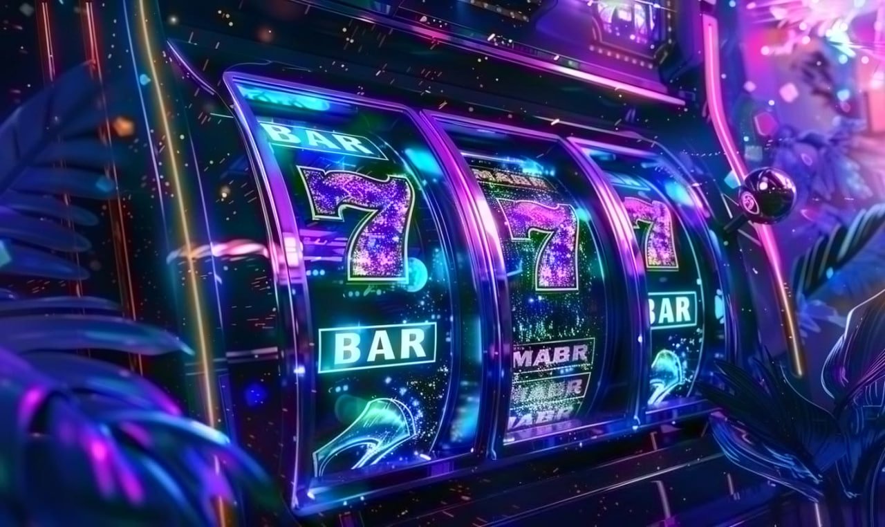 Mobile phone displaying admintoto baru slots gameplay with balance and spin controls